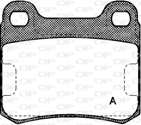 OPEN PARTS Комплект тормозных колодок, дисковый тормоз BPA0157.00